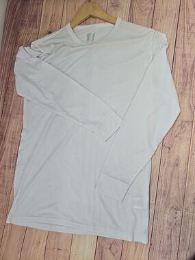 32 Degrees Men's Long-Sleeve Crew Tee in White
